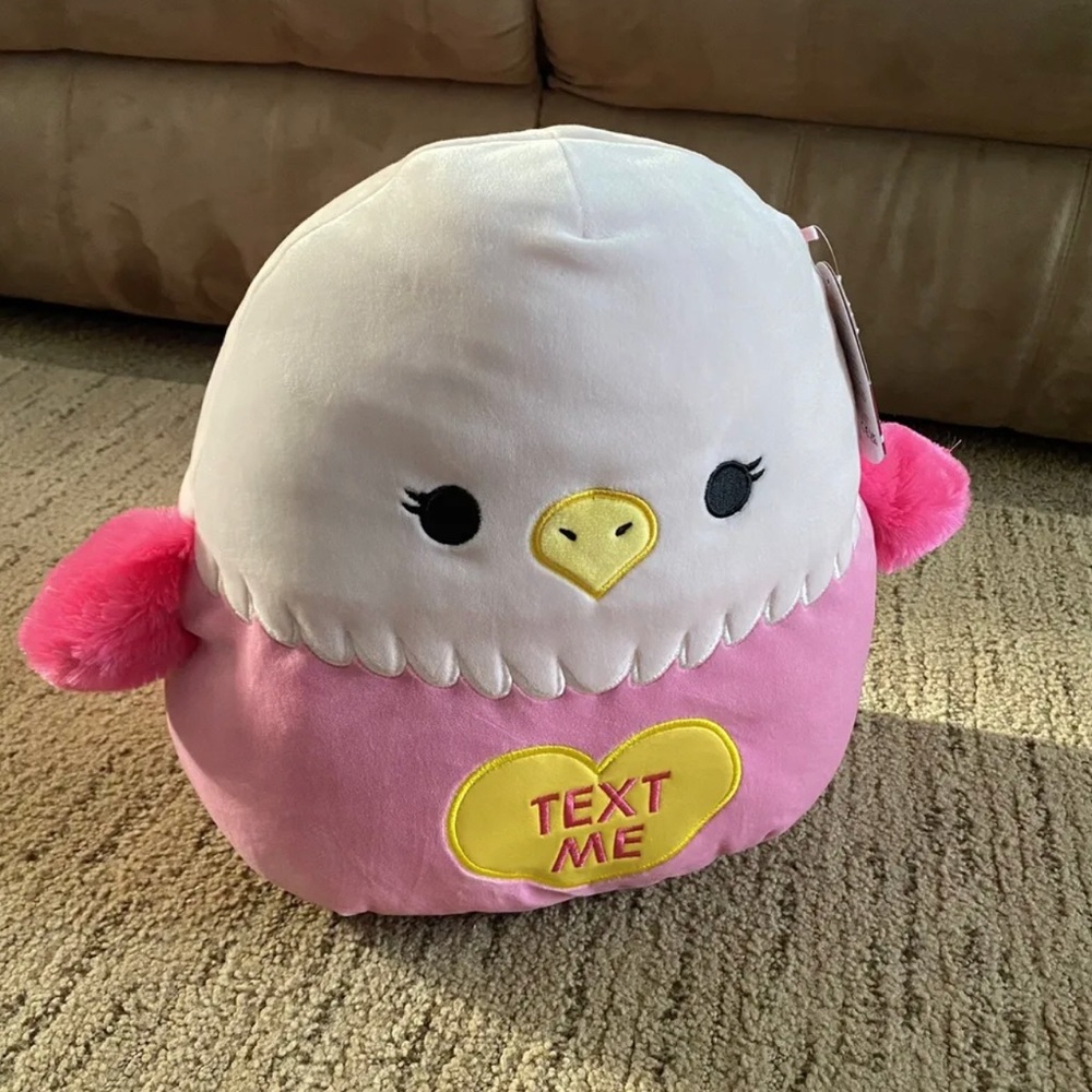 Kamala 12" Squishmallows Pink Eagle 2023 Valentine Release New